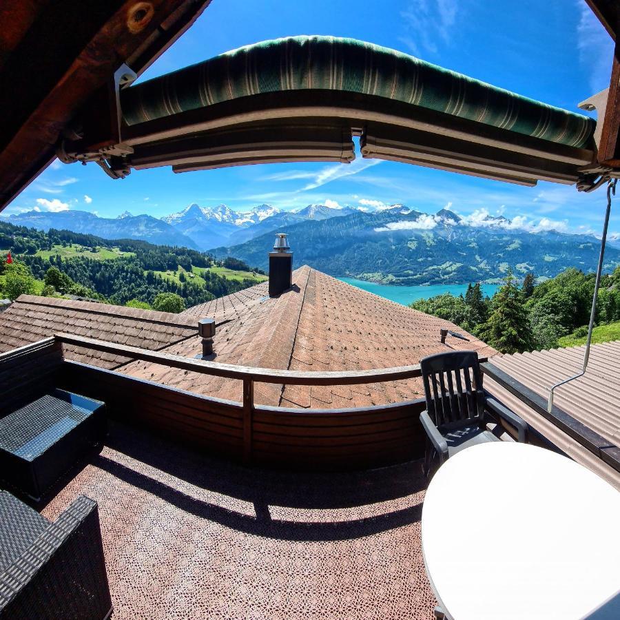 Chalet Lilo 2 Zimmer top mountain view Beatenberg Buitenkant foto