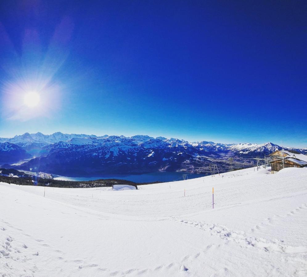 Chalet Lilo 2 Zimmer top mountain view Beatenberg Buitenkant foto