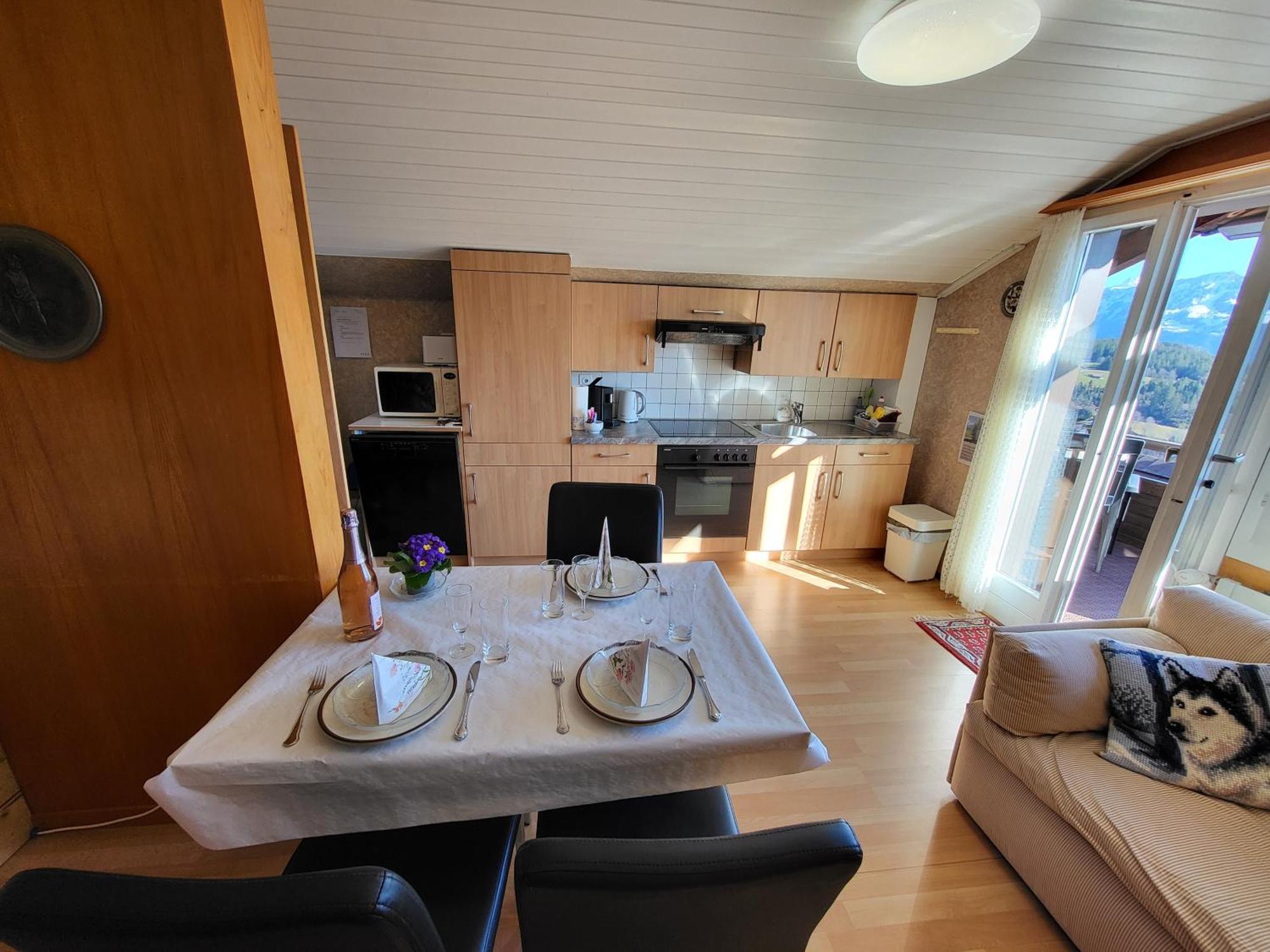 Chalet Lilo 2 Zimmer top mountain view Beatenberg Buitenkant foto